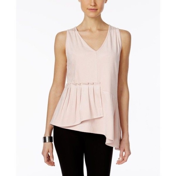 Love Scarlett Faux-Suede Asymmetrical Blouse - Picture 8 of 8